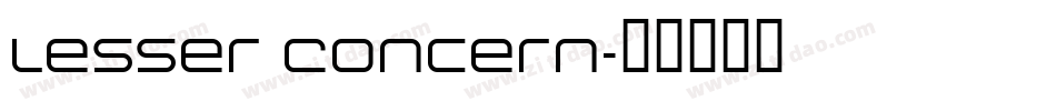 Lesser Concern字体转换
